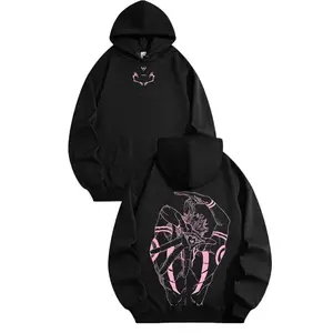 Vintage Acid Washed Anime Graphic Hoodie, Oversized Unisex Cotton Manga Style Hoodie for Men and Women, Streetwear Outfit, Anime Fan Gift, Casual Daily Wear