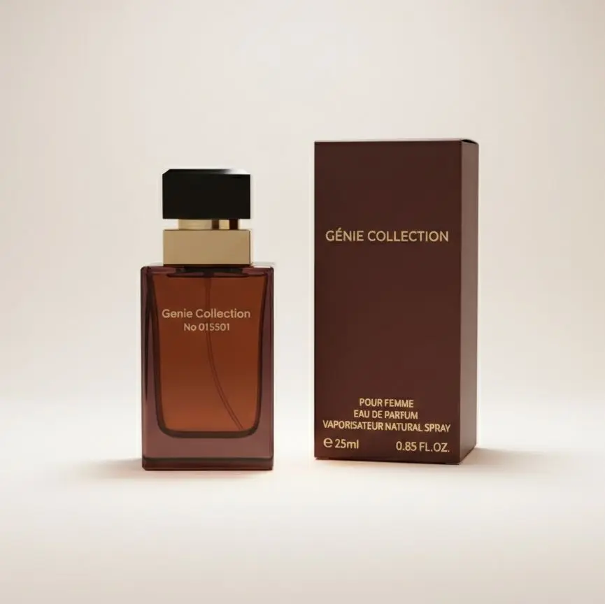 Genie Collection Midnight Allure Eau de Parfum 25ml / 0.85oz – Warm Floral Amber Fragrance with Orange Blossom, Creamy Vanilla & Soft Musk – Women’s Perfume