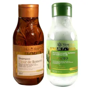 Menta Hair Rosemary Shampoo & Conditioner Set for Hair Growth Sulfate-Free Organic Romero Formula Volumizing Invigorating 550ml Haircare Cleansing