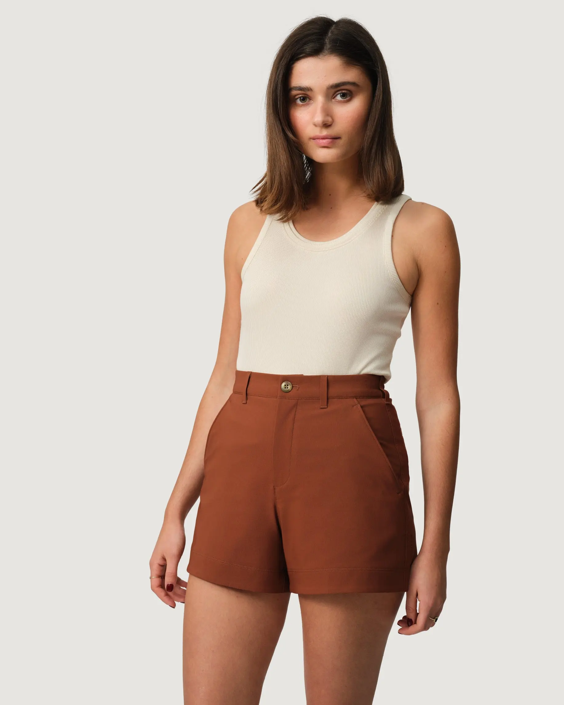 Trail Shorts 02  - High-rise Women’s Hiking Shorts - Ultisol