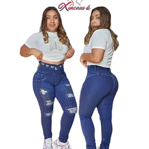 (nuevos modelos de mariposa ) Neighborhoods Colombian Butterfly-Style Jeans with Distressed Design and Sparkling Details in Various Colors Womenswear Streetwear Pants Bottom casual underwear Fashion Everyday Basic