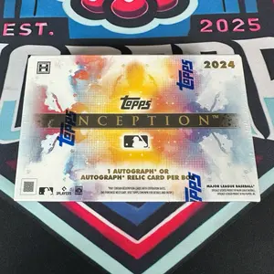 Topps 2024 Inception Baseball Hobby Box - Includes 1 Autograph or Autograph Relic Card Per Box - Major League Baseball Collectibles