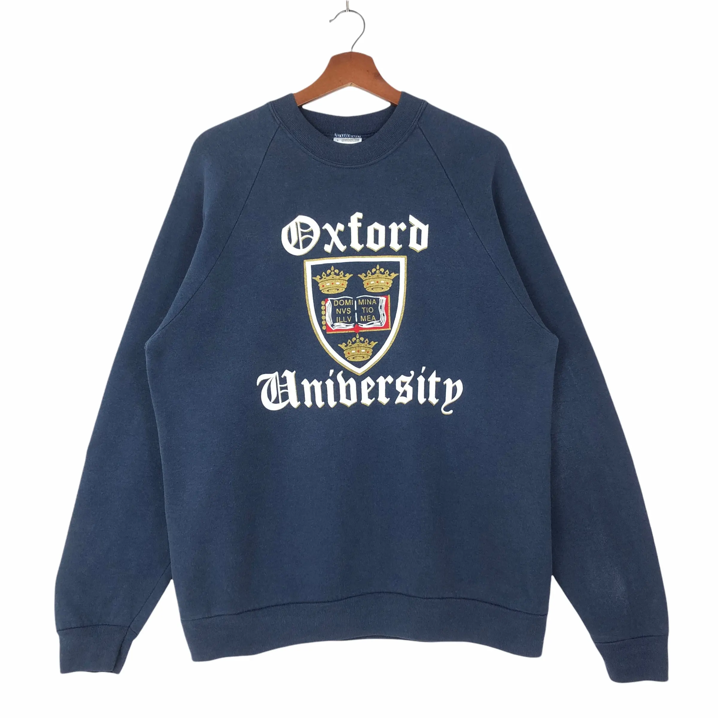 Vintage 90s Oxford University Sweatshirt Large Logo Pullover