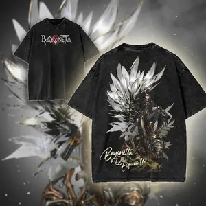 Bayonetta Graphic Top Collection, Techno Design gifts for men shirt Cotton Fabric Soft Top Menswear streetwear Casual Streetwear Menswear, Gamer Gift