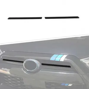 2-Pieces Front Middle Net Grille Insert Trims Strip Cover for 2020-2023 4Runner, Laser Cut Fit, Self-Adhesive, Scratch Protection, UV Resistant Car Exterior Accessory, Two-Pieces