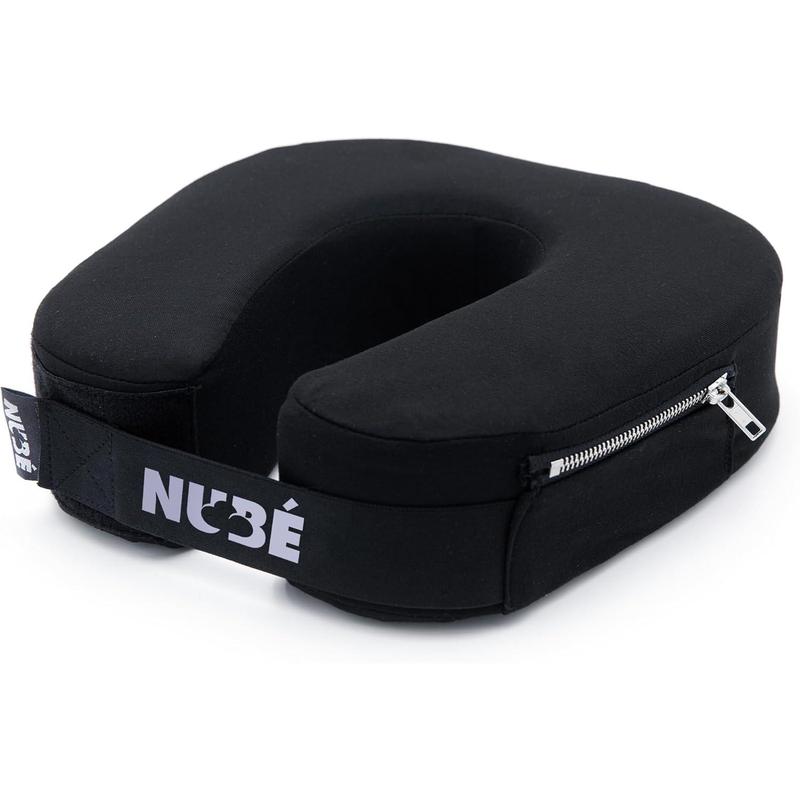 Travel  Pillow  Ultra Lightweight & Comfortable Memory  with Zipper Storage for Airplane,  & Home Travel Accessory for  &  with Cooling, Breathable & Washable Fabric (Black)