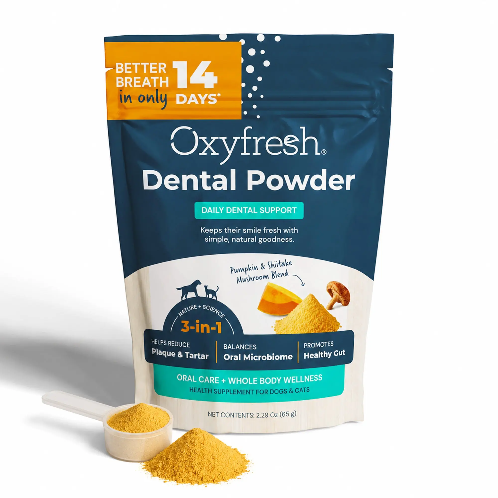 Advanced Dental Powder for Dogs & Cats ...  Fresh Breath Just in 14 Days