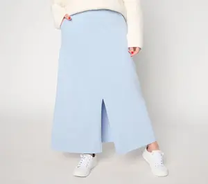 Peace Love World Pull On Skirt with Center Front Vent