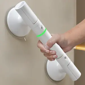 Bathroom handrails, guardrails, anti slip safety handles for elderly toilets, non perforated suction cup handles for elderly household toilets, Installation