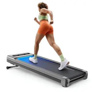 MERACH UltraWalk W60 Under Desk Compact Treadmill, 3.5HP Strong Walking Pad with 12% Incline, 400LBS Capacity, Bluetooth Speaker & Remote Control for Home Fitness Use