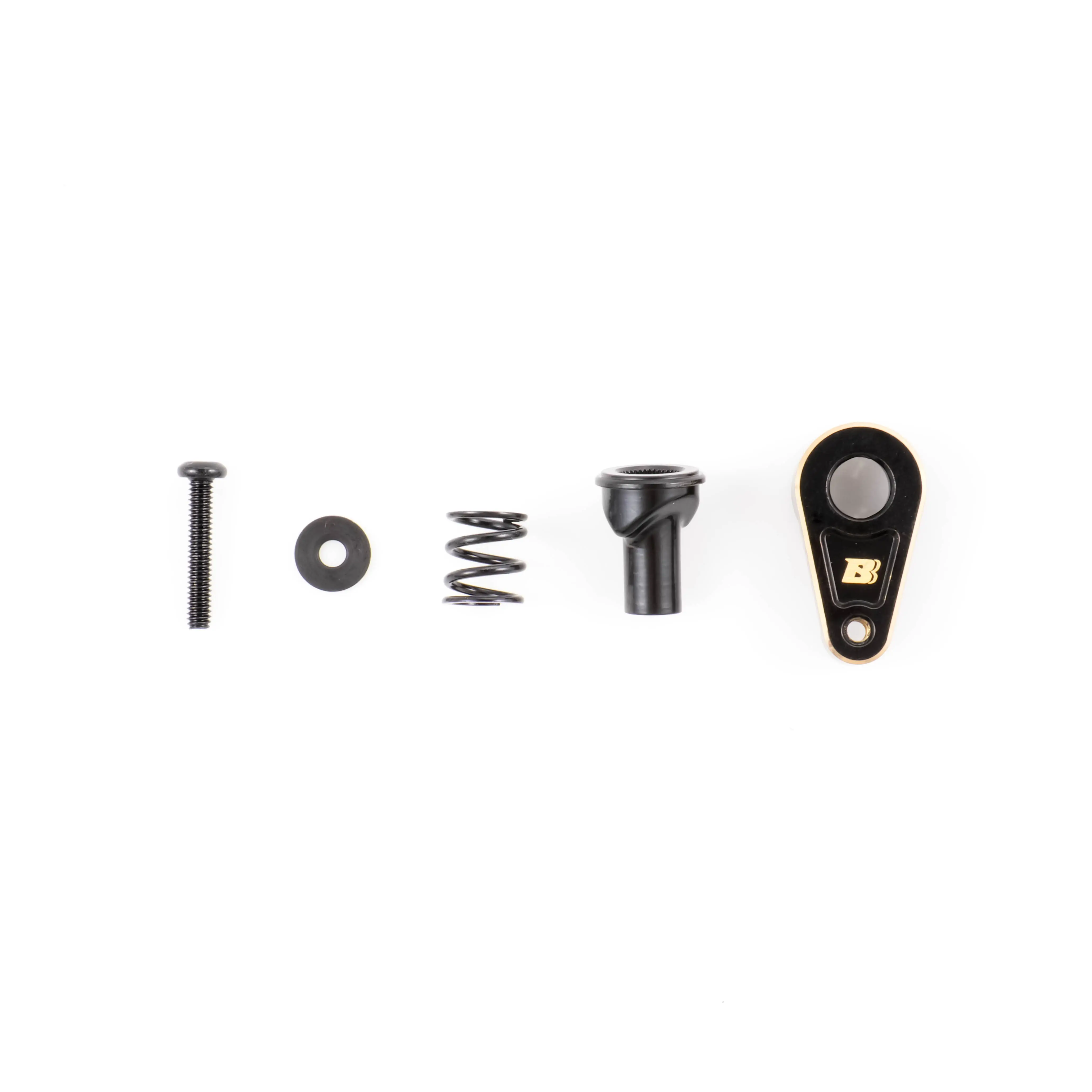 BATRAZZI Brass Servo Horn Set, RC Car Brass Parts, Fits FCX18-FCX24 FCX Models Electric Remote Control Toy Accessories