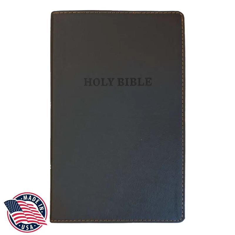KJV Standard Size Deluxe Holy Bible Small Print - Black