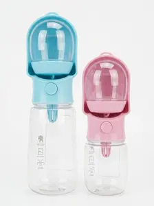 3in1 Pet Water Bottle - Portable 20oz Leak Proof Container with Poop Bag Dispenser, Ideal for Travel, Hiking, and Outdoor Use