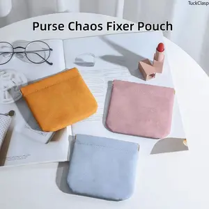 Mini Purse Chaos Fixer Pouch with Auto Closure, Snappy Waterproof Travel Bag for Keys, Coins, Cards, Lipstick, and Small Cosmetics, Portable Storage Set, Compact Holiday Gift for Travel and Everyday Use
