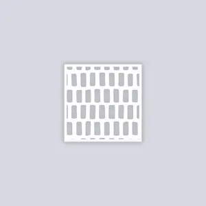 Brick Grid Square Clay Stencil