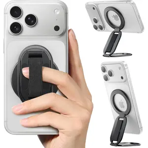 [2026 Upgraded]  MagSafe Phone Grip for MagSafe Kickstand, Removable Cell Phone Grip  Ring Holder with Two-Sided , Mag Safe Ring Stand Loop for  17/16/15/14/13/12 Series