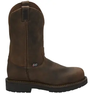 Justin Original Workboots Mens Balusters 11 Inch Electrical Hazard Steel Toe  Work/Duty - Brown