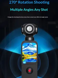 5K/120fps Videos 3-Axis Gimbal Stabilizer Fast Focusing Face/Object Tracking Portable Handycam Camcorder Usb Charging Camera