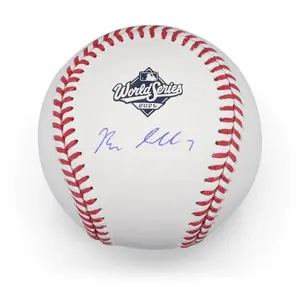 Blake Snell Los Angeles Dodgers Autographed 2025 MLB World Series Logo Baseball - Fanatics Authentic Certified