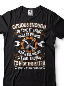 Mechanic T-shirt Funny Mechanic T shirt Gift for Mechanic T-shirt Automotive Mechanic Shirts Same style for men and women 2025 summer short-sleeved printed T-shirt pure cotton 220G