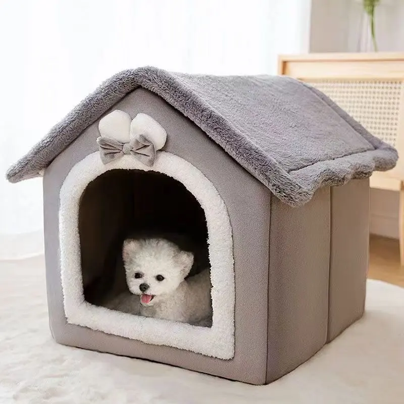 Kennel House Type Four Seasons Universal Small Dog Teddy Winter Removable Cat Nest Kitten House Kennel Pet Bed Kennel Four Seasons