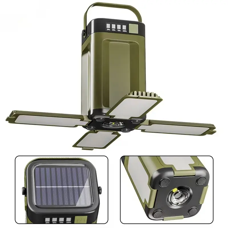 Portable LED Camping Lantern, Ipx4 Waterproof Rechargeable Light with 2000mah Battery, 6 Modes Adjustable Multifunctional Flashlight for Outdoor Activities, Usb Rechargeable Flashlight, Flashlights for Emergencies