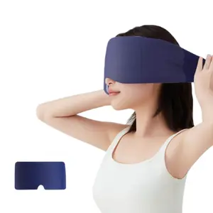 Weighted Sleep Eye Mask Light Blocking Double-Sided Blindfold with Beads & Cotton for Travel Nap Relaxation