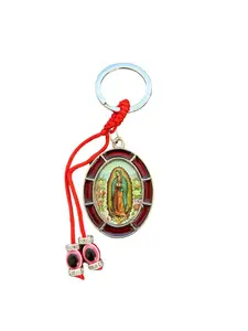 Our Lady of Guadalupe Red Evil Eye- Keychain with Red Evil Eye Gift, Protection Keychain , Collectible Accessory Catholic , Gift for Him or Her