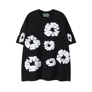 Casual short-sleeved Men's and women's identical loose short-sleeved shirts, suitable for street style, casual and breathable