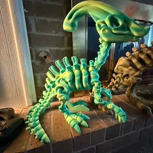 XXL Flexi Parasaurolophus Giant Articulated Dino - Extra Large Fully Articulated Dinosaur Model with High Quality PLA for Dinosaur Fans Collectors and Kids