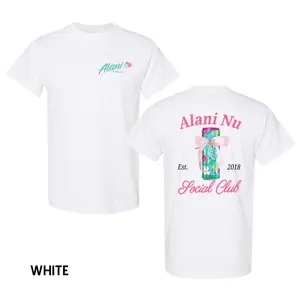 Alani Nu Social Club T-Shirt, Trendy Lifestyle Graphic Tee, 100% Cotton Unisex Shirt, Cute Aesthetic Streetwear, Fitness Energy Drink Inspired Style, Casual Everyday Wear, Perfect Gift for Women and Men