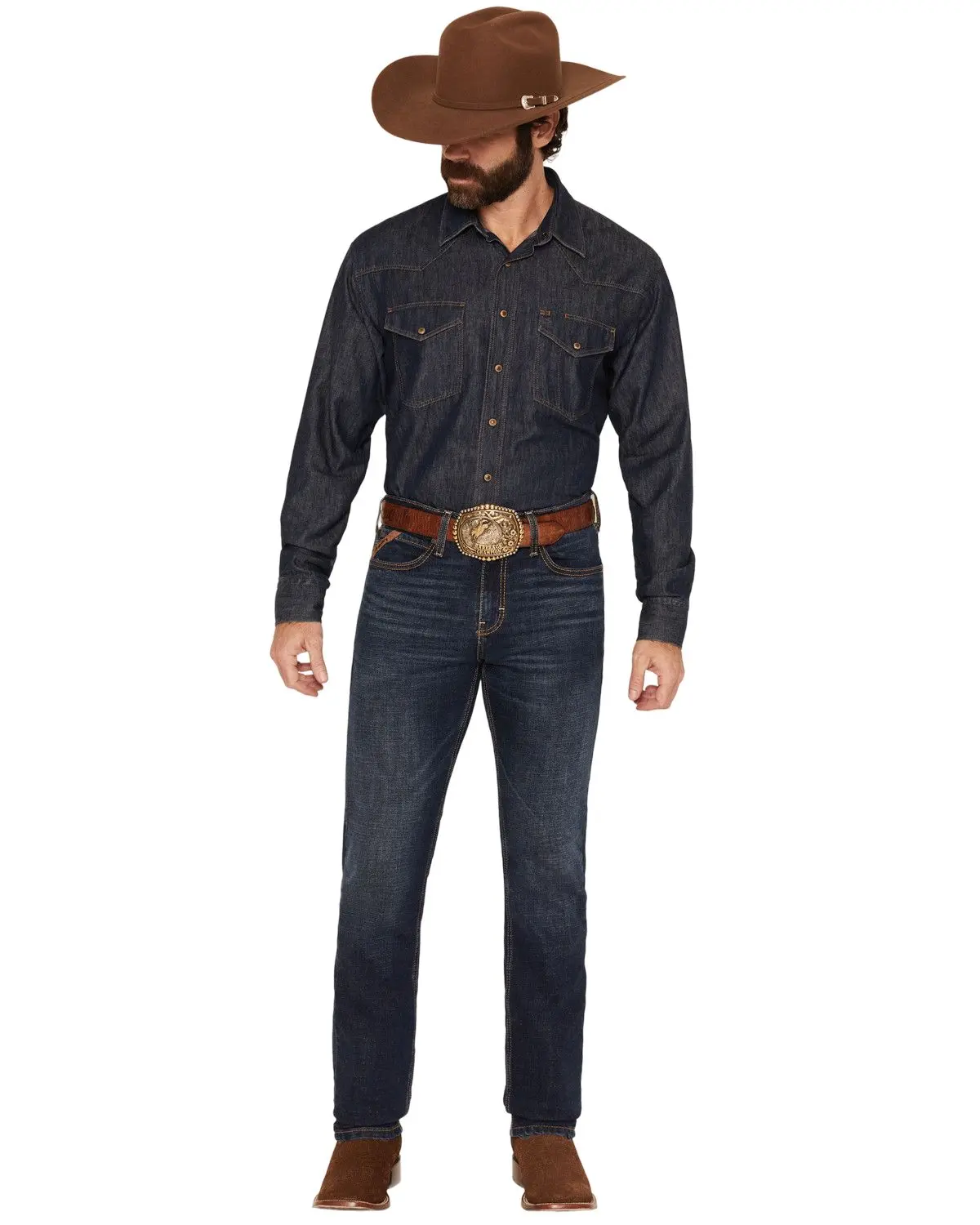 Ariat Men's Men'S Kyle Dark Wash Slim Taper Stretch Denim Jeans - 10078948