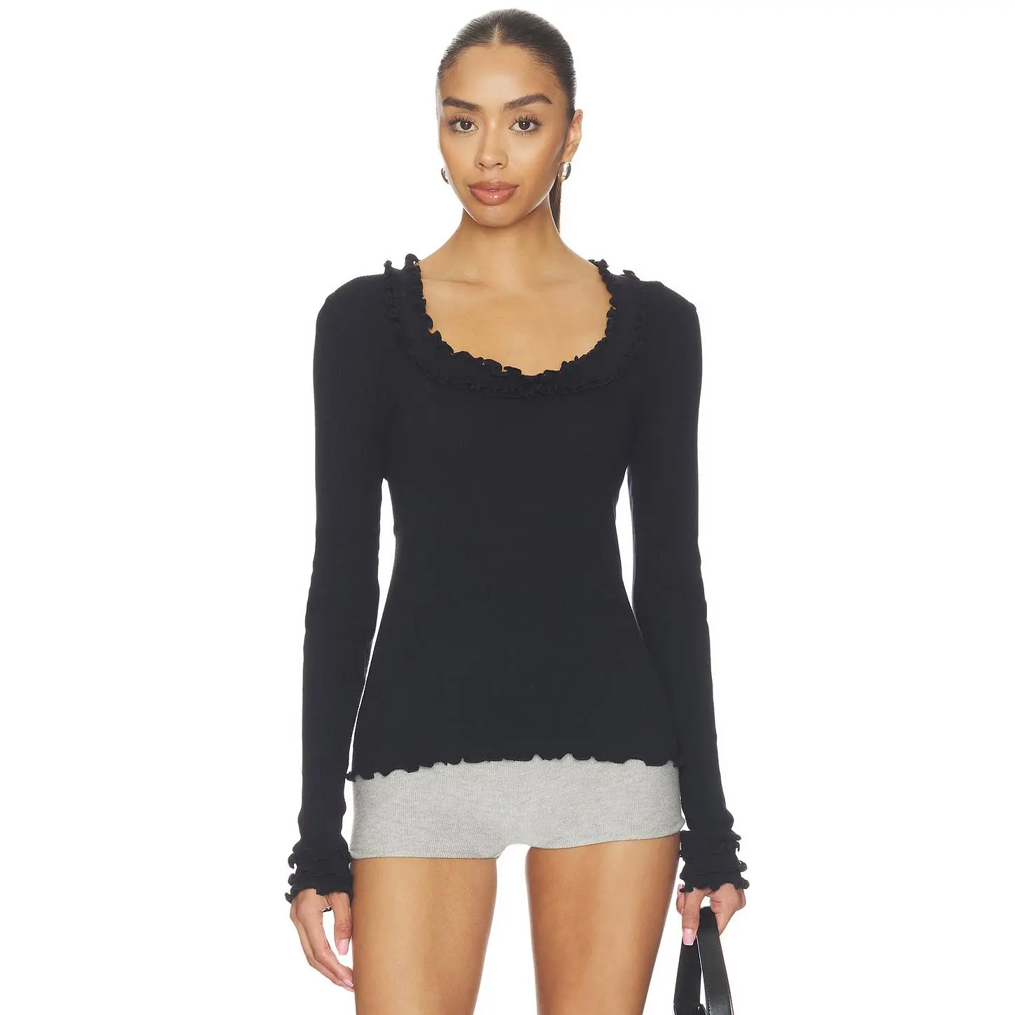 OperaSPORT Rosie Seamless Top in Black