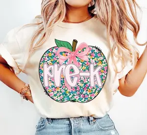 [Sale Up To 40%] Comfort Colors® Custom Pre-K Teacher TShirt, Comfort Colors Preschool Teacher