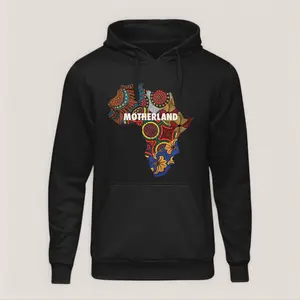 Motherland Ankara African Map Hoodies