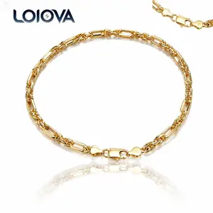 Unisex Gold-Plated Milano Rope Chain Bracelet, 8in Fashion Costume Jewelry with Multi-Angle Light-Reflecting Design, Ideal Gift for Loved Ones