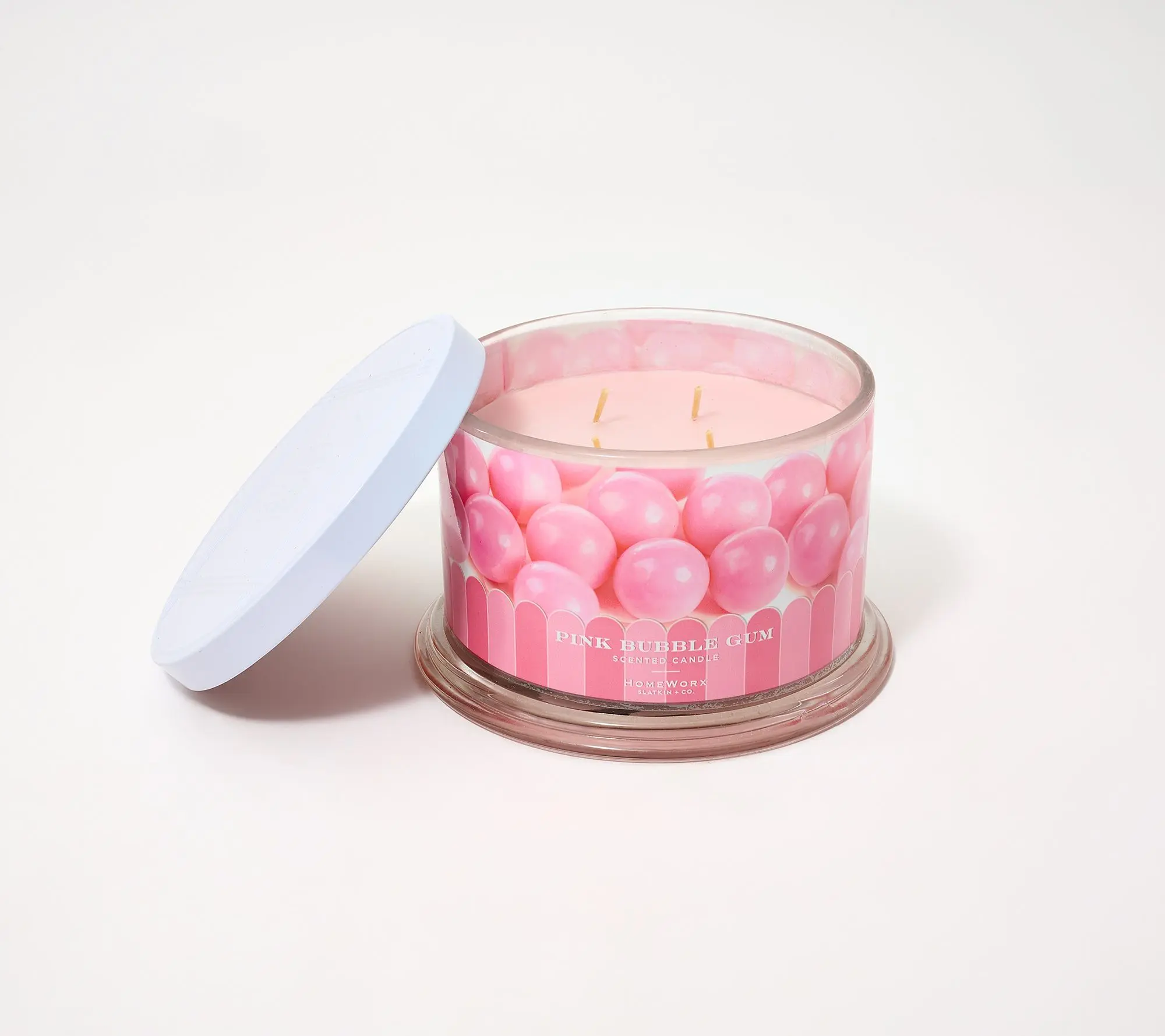 HomeWorx by Slatkin + Co. 18oz Pink Bubble Gum Candle