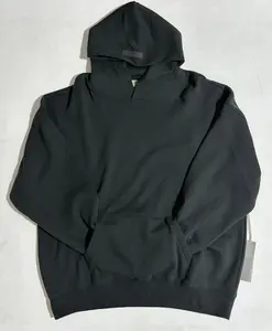 2022 Classic Black Pullover Hoodie Graphic Long Sleeve Sweatshirt for Casual Outdoor Wear, Oversized Fit