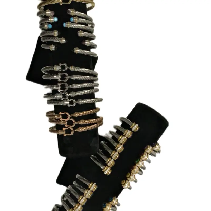 Cable Bracelets - Adjustable Cable Design with Multiple Color Options