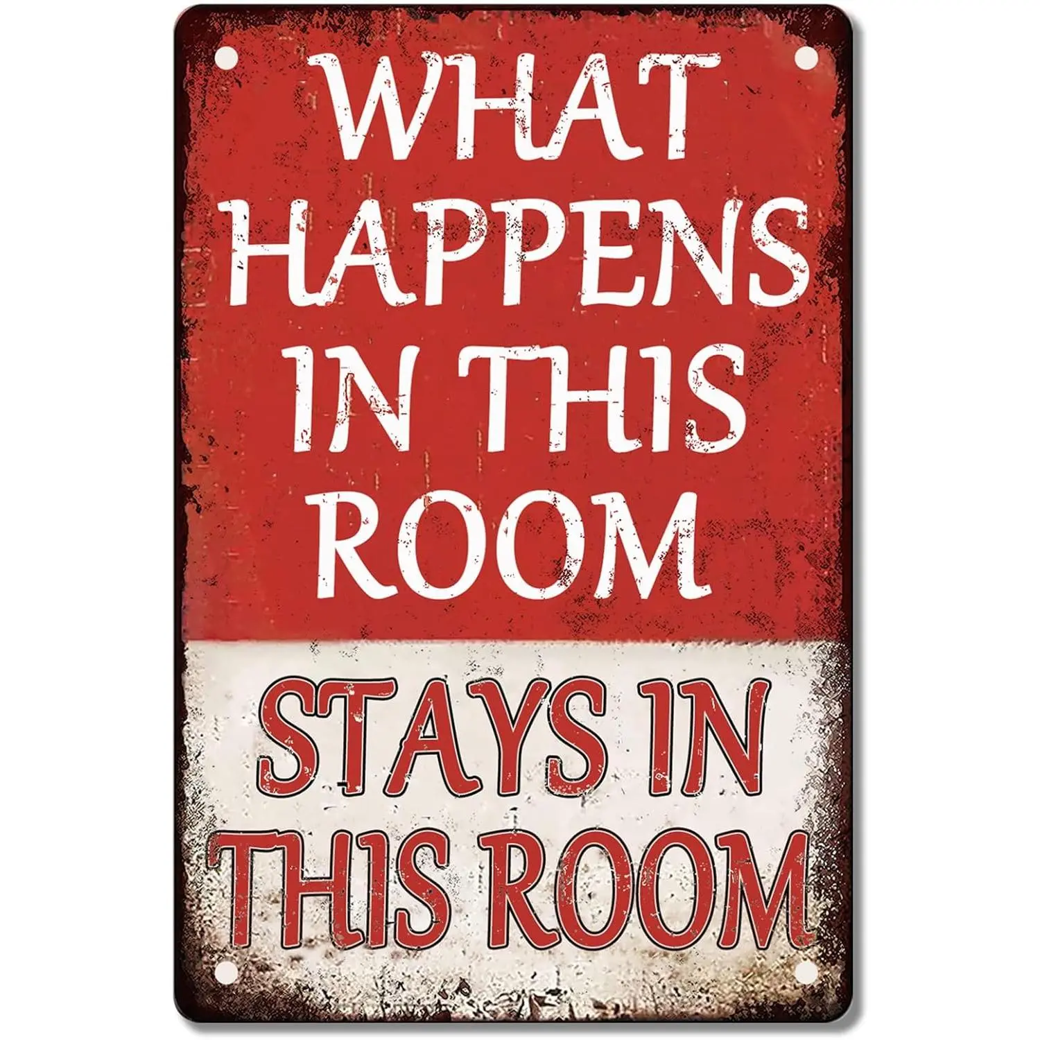 Funny Room Metal Signs Dorm Door Tin Sign Decorations For Bedroom Door Decor Man Cave Accessories Men Room Decor Mens Bedroom College Wall Decor Cool Decorations For Guys What Happens In This Room