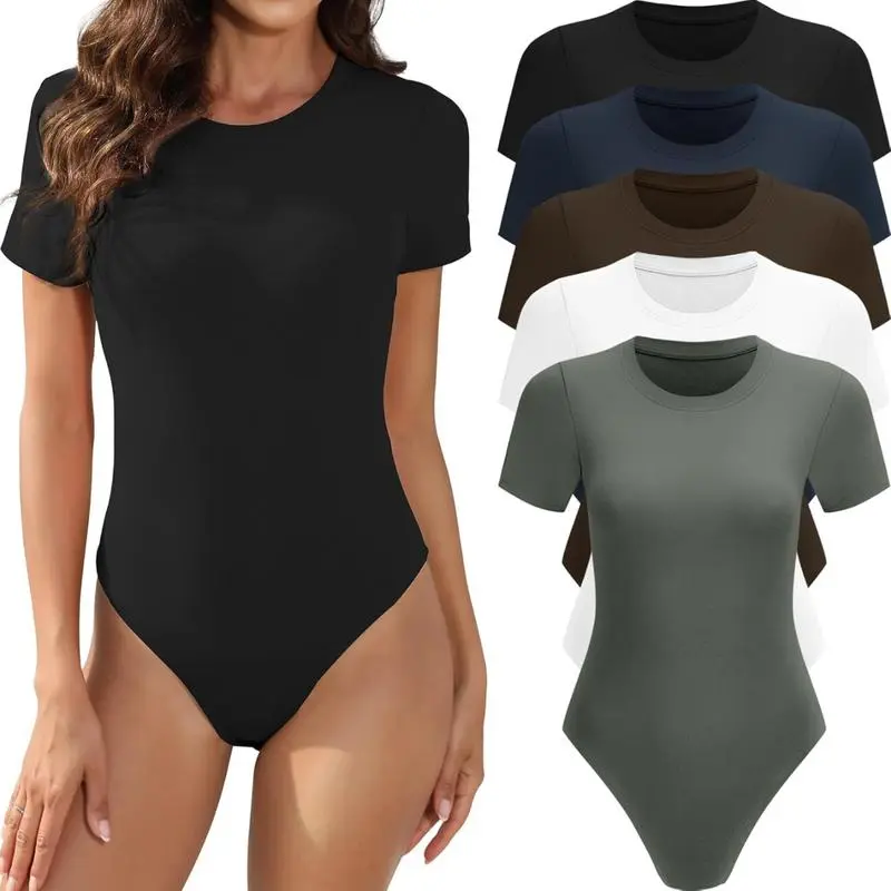 5 Pack - Black, White, Olive Green, Navy, Coffee