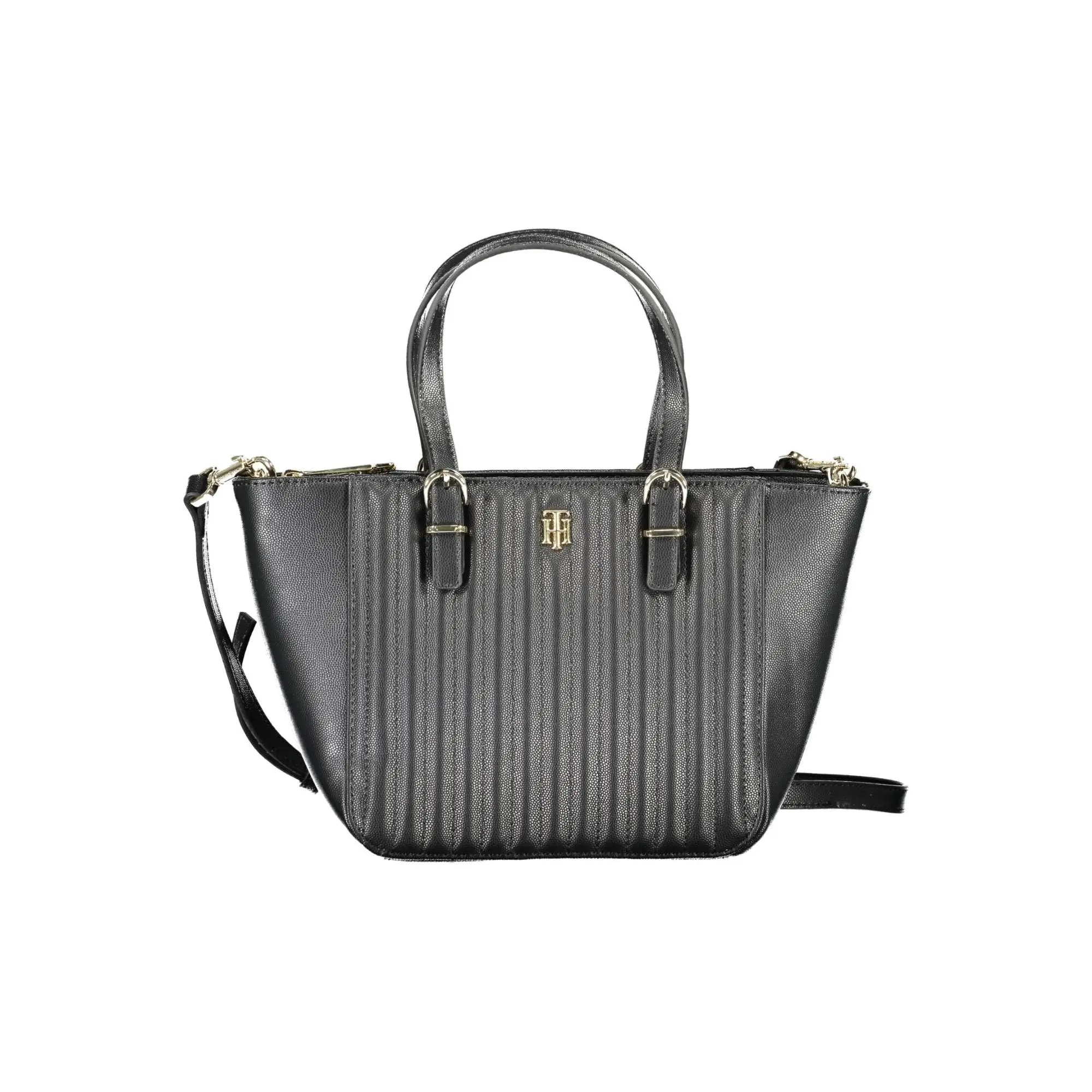 Tommy Hilfiger Black Polyurethane Handbag
