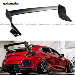 2017-2021 – Honda Civic Hatchback FK7/FK4 – WHEELX Type R Style Big Wing – Gloss Black High Mount Racing Spoiler | 5-Door ONLY! Not for Sedan fathersdaygift fathersdaygift