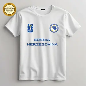 Bosnia and Herzegovina’s Football Team Fan T-Shirt, 2026 Football World Cup T Shirt, Bosnia and Herzegovina’s Football Fan Gift