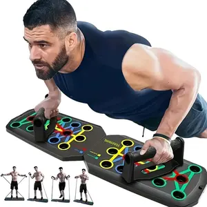 Multifunctional 30-Hole Push-Up Board for Core & Ab Workouts - Durable ABS Material, Colorful Design, Strength Training Equipment, Home Gym Adjustable