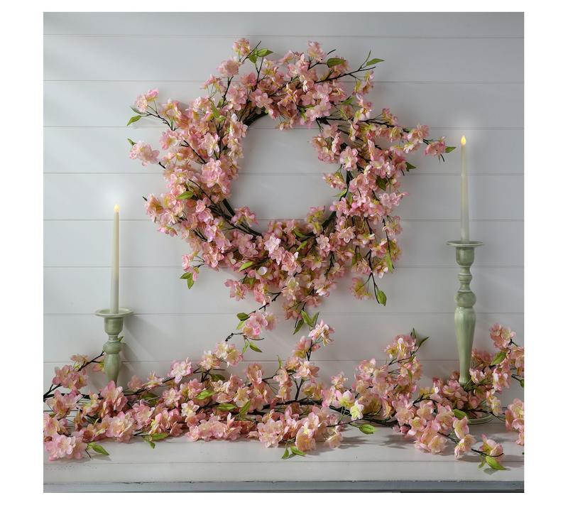 24" Cherry Blossom Wreath