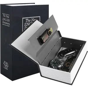 Diversion Book Safe,Secret Hidden Lock Box with Key Lock for Documents Wills and Deeds, Large