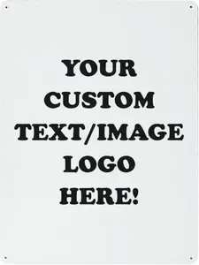 Custom Metal Sign Personalized Tin Sign Vintage Retro Iron Painting Wall Art Horizontal Plate Plaque Aluminum Sign With Your Design Home Decor 12x16inch