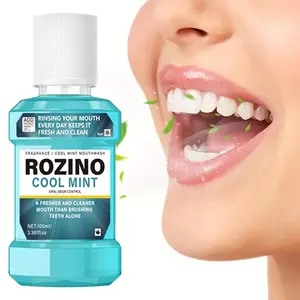 Rozino 100ml Aromatic Cooling Mint Mouthwash for Fresh Breath Oral Care Oral Odor Control Ideal for Daily Use Cooling Mint Scent