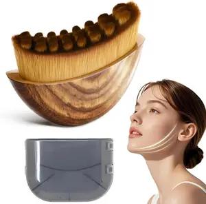 Lymphatic Contour Face Brush, Lymphatic Brush Set – 1 Brush with Box, Contour Face Brush for Lymphatic Drainage, Lymphatic Massage Tool, Ergonomically Designed for Precise Skin Contact